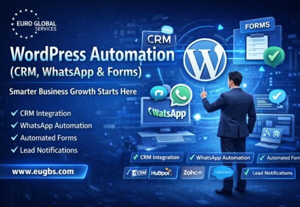WordPress Automation (CRM, WhatsApp & Forms) Smarter Business Growth Starts Here WordPress Automation (CRM, WhatsApp & Forms) Smarter Business Growth Starts Here